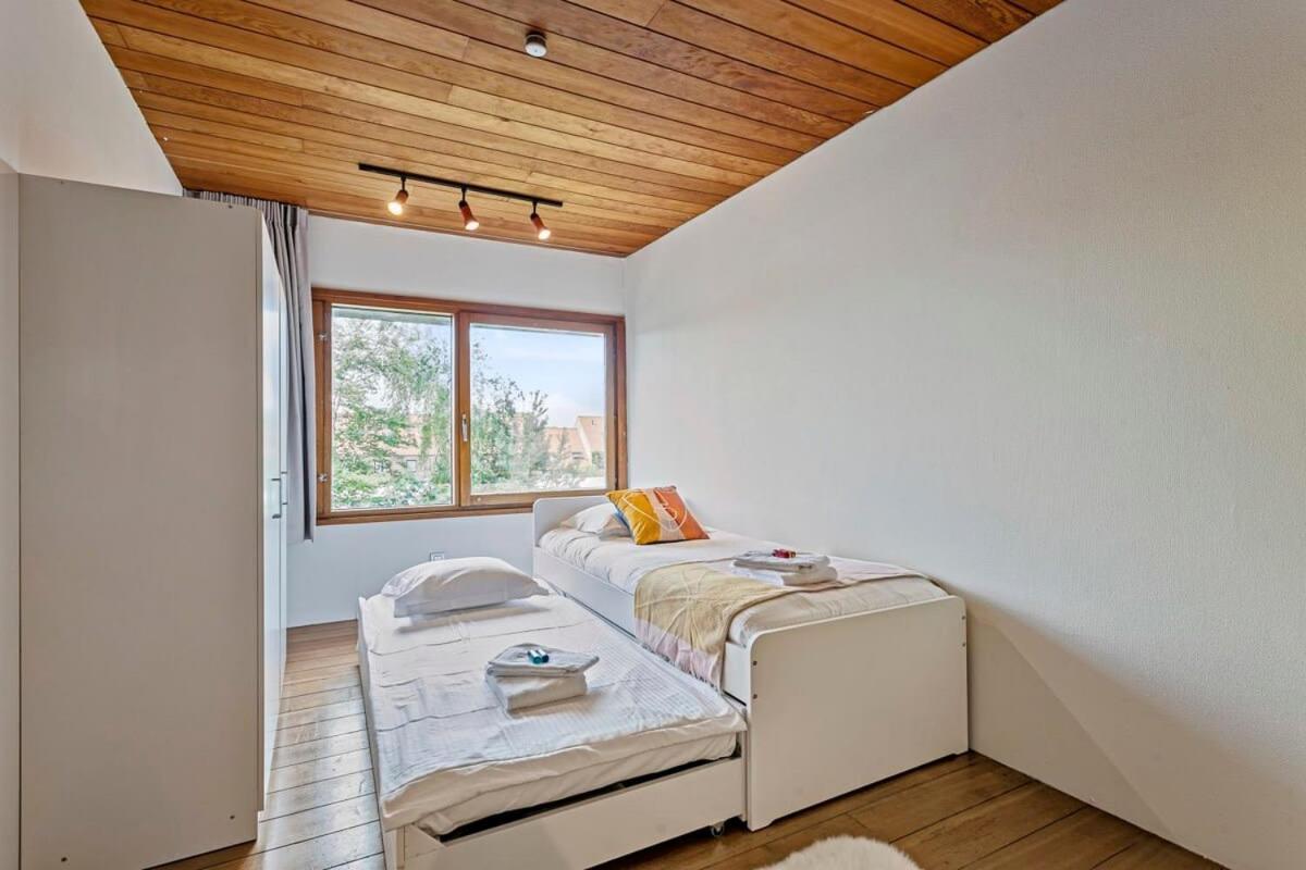 Eighties Modernist Design House With Garden Near The Beach オステンド エクステリア 写真